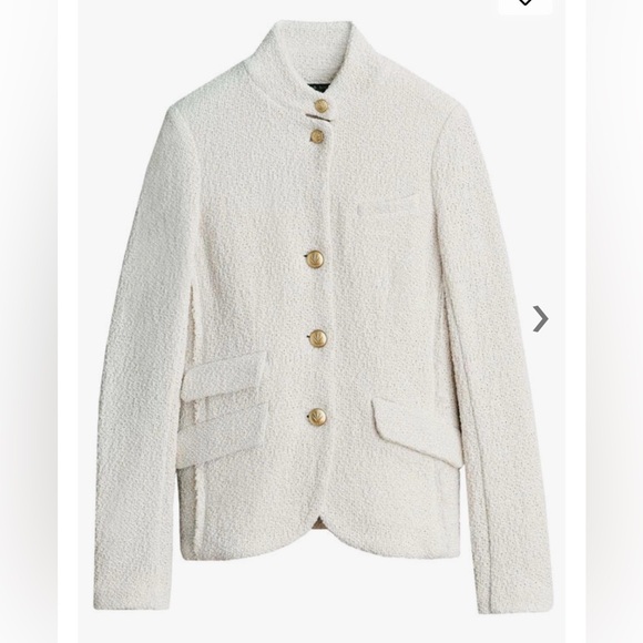Rag & Bone Slade Ecru textured blazer size 12 - Picture 2 of 8